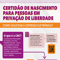 Certidão de Nascimento para pessoas em privação de liberdade